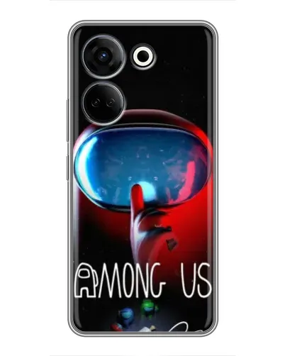 Чохол для TECNO Camon 20 з картинкою «Червоний імпостер — макро» Чохол для TECNO Camon 20 з картинкою «Червоний імпостер — макро»