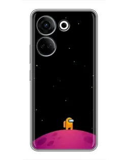 Чохол для TECNO Camon 20 з картинкою «Самотній герой на планеті»