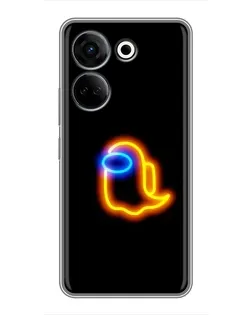 Чохол для TECNO Camon 20 з картинкою «Among Us неонове сяйво»