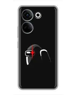 Чохол для TECNO Camon 20 з картинкою «Among Us шолом»