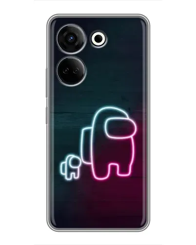 Чохол для TECNO Camon 20 з картинкою «Among Us неон-арт» Чохол для TECNO Camon 20 з картинкою «Among Us неон-арт»
