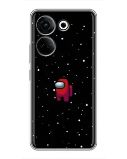 Чохол для TECNO Camon 20 з картинкою «Червоний Among Us»