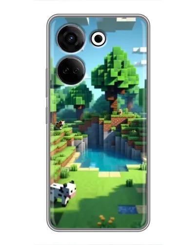 Чехол для TECNO Camon 20 с картинкой «Minecraft летний день» Чехол для TECNO Camon 20 с картинкой «Minecraft летний день»