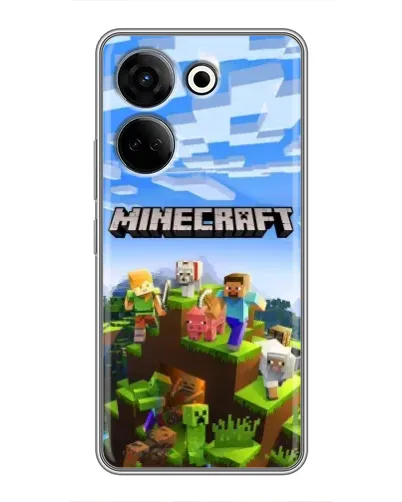 Чехол для TECNO Camon 20 с картинкой «Minecraft классический мир» Чехол для TECNO Camon 20 с картинкой «Minecraft классический мир»