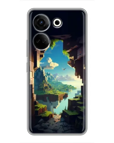 Чехол для TECNO Camon 20 с картинкой «Вид из пещеры» Чехол для TECNO Camon 20 с картинкой «Вид из пещеры»