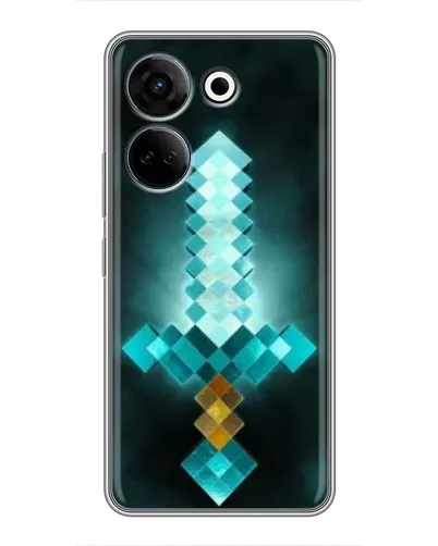 Чехол для TECNO Camon 20 с картинкой «Алмазный меч неон» Чехол для TECNO Camon 20 с картинкой «Алмазный меч неон»