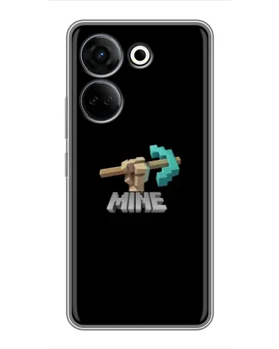 Чехол для TECNO Camon 20 с картинкой «Алмазная кирка» Чехол для TECNO Camon 20 с картинкой «Алмазная кирка»