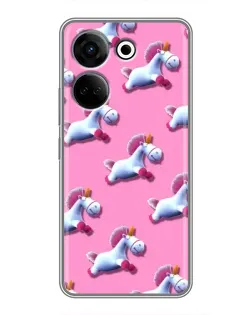 Чехол для TECNO Camon 20 с картинкой «Единороги на розовом» Чехол для TECNO Camon 20 с картинкой «Единороги на розовом»