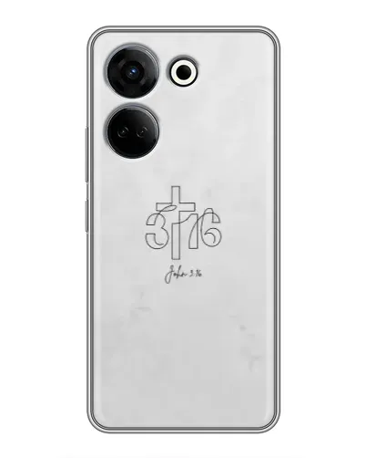 Чохол для TECNO Camon 20 з картинкою «Івана 3:16 Хрест» Чохол для TECNO Camon 20 з картинкою «Івана 3:16 Хрест»