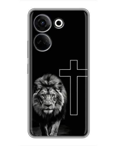 Чохол для TECNO Camon 20 з картинкою «Лев та Хрест» Чохол для TECNO Camon 20 з картинкою «Лев та Хрест»