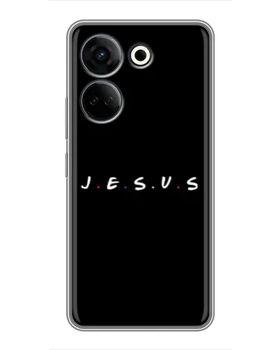 Чохол для TECNO Camon 20 з картинкою «Крапки віри J.E.S.U.S.» Чохол для TECNO Camon 20 з картинкою «Крапки віри J.E.S.U.S.»