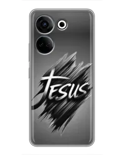 Чохол для TECNO Camon 20 з картинкою «Напис Jesus Graffiti»