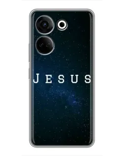 Чохол для TECNO Camon 20 з картинкою «Зоряне небо Jesus»