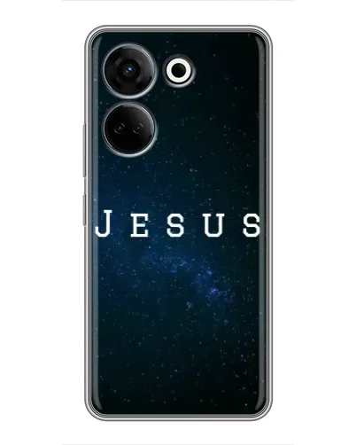 Чохол для TECNO Camon 20 з картинкою «Зоряне небо Jesus» Чохол для TECNO Camon 20 з картинкою «Зоряне небо Jesus»