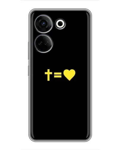 Чохол для TECNO Camon 20 з картинкою «Серце та Хрест» Чохол для TECNO Camon 20 з картинкою «Серце та Хрест»