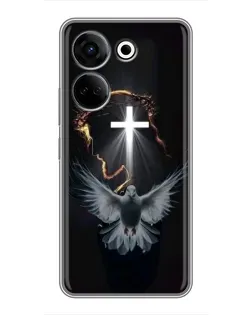 Чохол для TECNO Camon 20 з картинкою «Голуб та Світло»