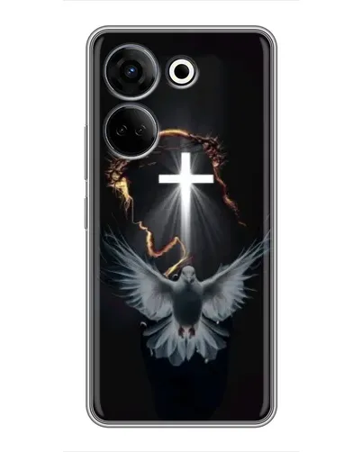 Чохол для TECNO Camon 20 з картинкою «Голуб та Світло» Чохол для TECNO Camon 20 з картинкою «Голуб та Світло»