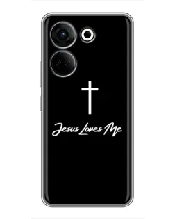 Чохол для TECNO Camon 20 з картинкою «Ісус любить тебе»