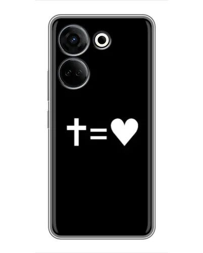 Чохол для TECNO Camon 20 з картинкою «Хрест та Серце» Чохол для TECNO Camon 20 з картинкою «Хрест та Серце»