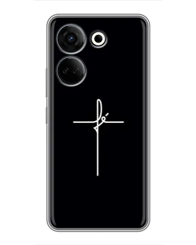 Чехол для TECNO Camon 20 с картинкой «Тонкий крест» Чехол для TECNO Camon 20 с картинкой «Тонкий крест»