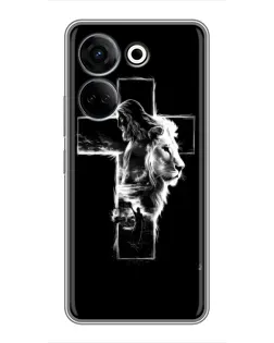 Чехол для TECNO Camon 20 с картинкой «Сияющий крест Jesus» Чехол для TECNO Camon 20 с картинкой «Сияющий крест Jesus»