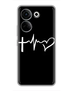 Чехол для TECNO Camon 20 с картинкой «Пульс веры» Чехол для TECNO Camon 20 с картинкой «Пульс веры»