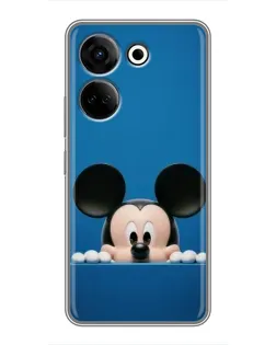 Чехол для TECNO Camon 20 с картинкой «Микки выглядывает» Чехол для TECNO Camon 20 с картинкой «Микки выглядывает»