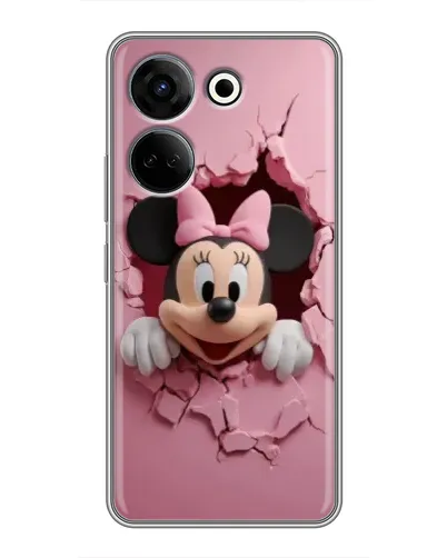 Чехол для TECNO Camon 20 с картинкой «Минни сквозь стену»
