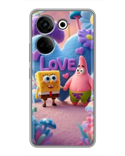 Чохол для TECNO Camon 20 з картинкою «Губка Боб Патрік» Чохол для TECNO Camon 20 з картинкою «Губка Боб Патрік»