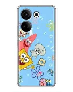 Чохол для TECNO Camon 20 з картинкою «Веселі бульбашки»
