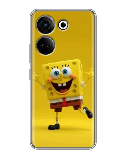 Чохол для TECNO Camon 20 з картинкою «Позитивний Губка Боб» Чохол для TECNO Camon 20 з картинкою «Позитивний Губка Боб»