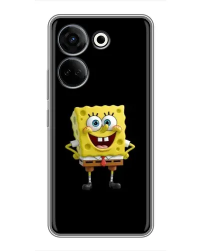 Чохол для TECNO Camon 20 з картинкою «Класичний Губка Боб» Чохол для TECNO Camon 20 з картинкою «Класичний Губка Боб»