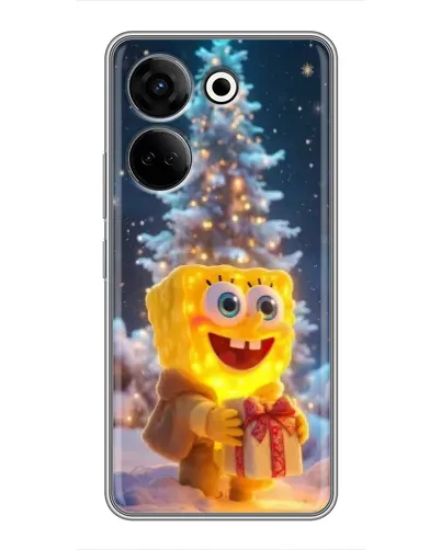 Чохол для TECNO Camon 20 з картинкою «Різдвяний Спанч Боб» Чохол для TECNO Camon 20 з картинкою «Різдвяний Спанч Боб»