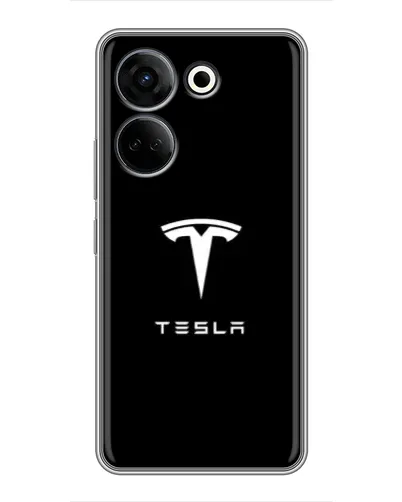 Чохол для TECNO Camon 20 з картинкою «Tesla White Logo» Чохол для TECNO Camon 20 з картинкою «Tesla White Logo»