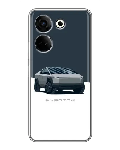 Чохол для TECNO Camon 20 з картинкою «Сріблястий Cybertruck Tesla» Чохол для TECNO Camon 20 з картинкою «Сріблястий Cybertruck Tesla»