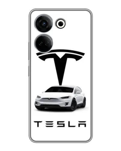 Чохол для TECNO Camon 20 з картинкою «Tesla White Style» Чохол для TECNO Camon 20 з картинкою «Tesla White Style»