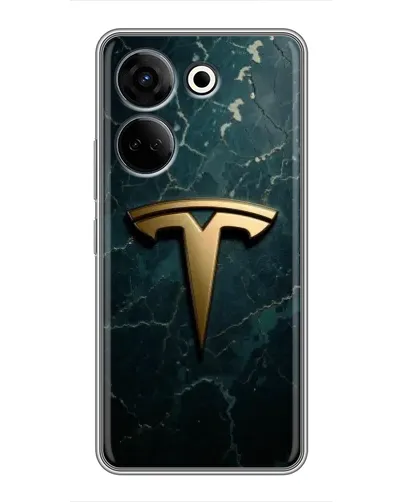 Чохол для TECNO Camon 20 з картинкою «Мармурова Tesla Gold» Чохол для TECNO Camon 20 з картинкою «Мармурова Tesla Gold»
