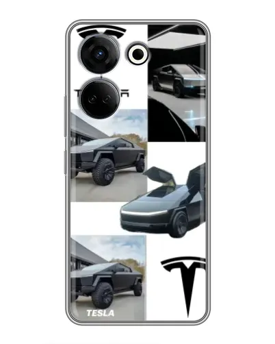 Чохол для TECNO Camon 20 з картинкою «Колаж Cybertruck Tesla» Чохол для TECNO Camon 20 з картинкою «Колаж Cybertruck Tesla»