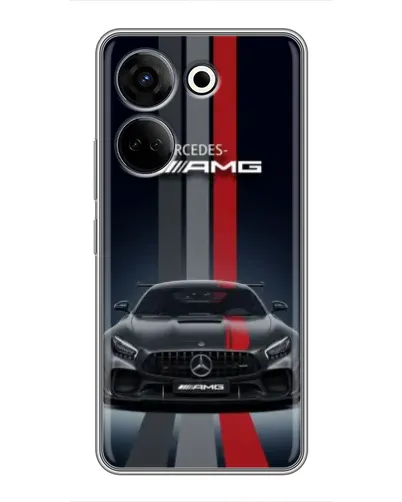 Чохол для TECNO Camon 20 з картинкою «Mercedes — білий карбон» Чохол для TECNO Camon 20 з картинкою «Mercedes — білий карбон»