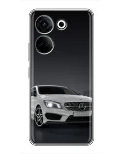Чохол для TECNO Camon 20 з картинкою «Mercedes AMG GT Silver»