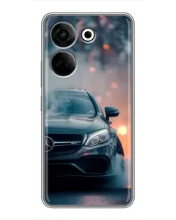 Чохол для TECNO Camon 20 з картинкою «Mercedes — нічне місто»