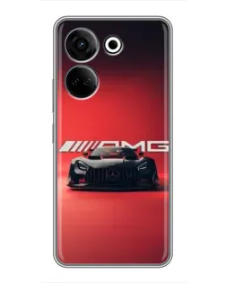 Чохол для TECNO Camon 20 з картинкою «Mercedes AMG — червона лінія»