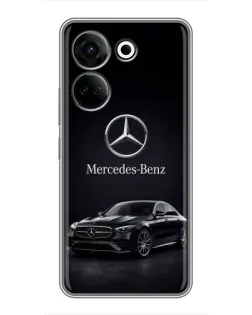 Чохол для TECNO Camon 20 з картинкою «Mercedes — решітка радіатора»