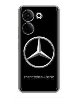 Чохол для TECNO Camon 20 з картинкою «Mercedes Silver Logo»