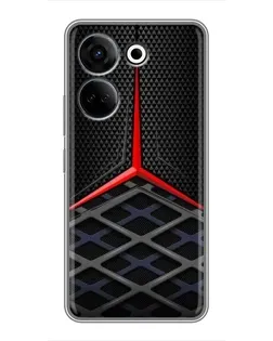 Чохол для TECNO Camon 20 з картинкою «Mercedes Carbon Grid»