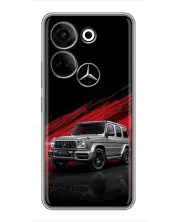 Чохол для TECNO Camon 20 з картинкою «Mercedes G-Class червоний»