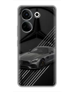Чохол для TECNO Camon 20 з картинкою «Mercedes AMG — графіка»