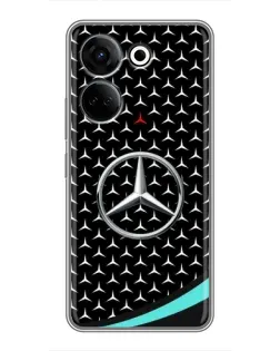 Чохол для TECNO Camon 20 з картинкою «Mercedes — бірюзовий акцент»