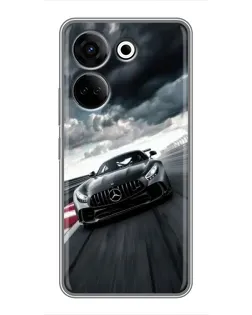 Чохол для TECNO Camon 20 з картинкою «Гоночний Mercedes AMG»