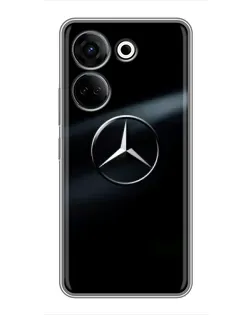 Чехол для TECNO Camon 20 с картинкой «Mercedes на металле» Чехол для TECNO Camon 20 с картинкой «Mercedes на металле»